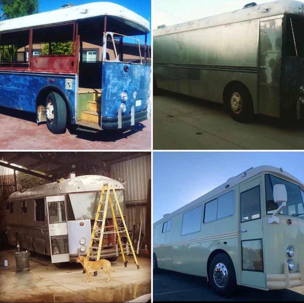 Il rénove le bus de ses grands-parents et reproduit leur road-trip 50 ans plus tard