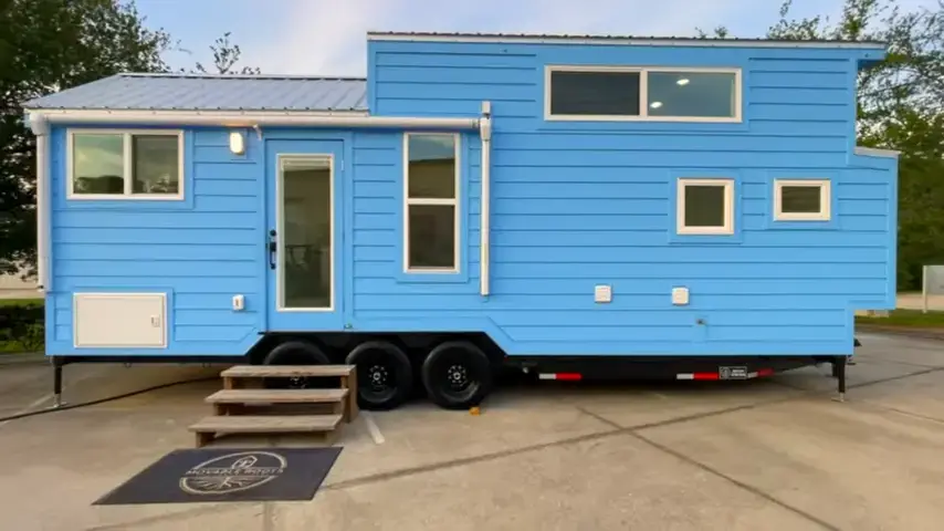 La petite maison Cavin : Une maison mobile avec un design adapté aux animaux de compagnie 