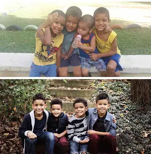 Un couple adopte quatre frères pour qu’ils ne grandissent pas séparés