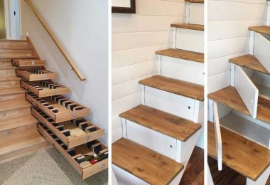 Cave à vin dans les marches des escaliers!!