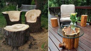 Voici 10 Idées récup d’un tronc d’arbre!