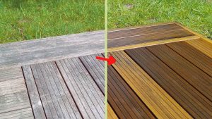 Voici Comment nettoyer sa terrasse en bois sans se fatiguer ni frotter ?