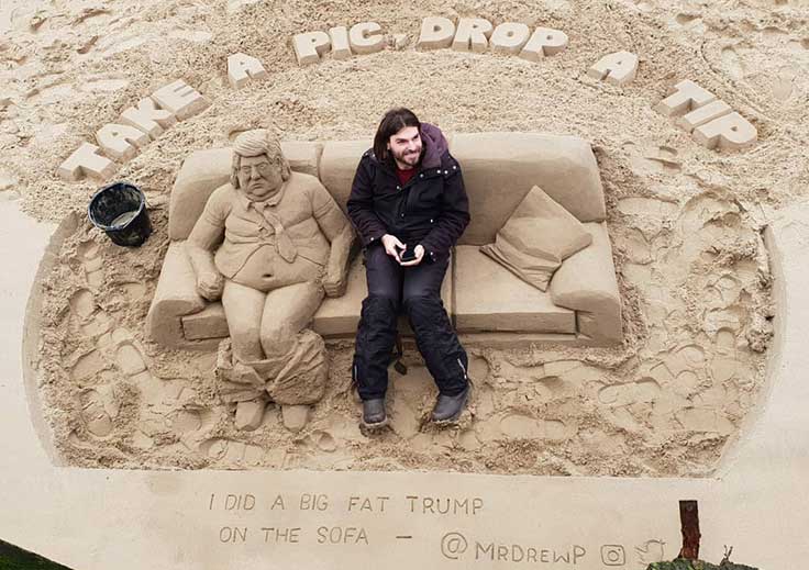 Une vraie sculpture de sable