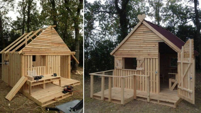 Comment construire une cabane avec du bois de palettes