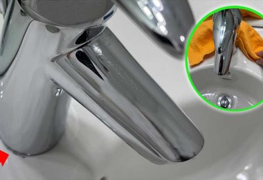 Comment éliminer les taches sombres autour du robinet ?