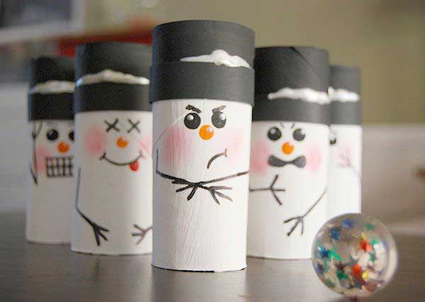12 décorations de Noël à faire avec des rouleaux de papier toilette