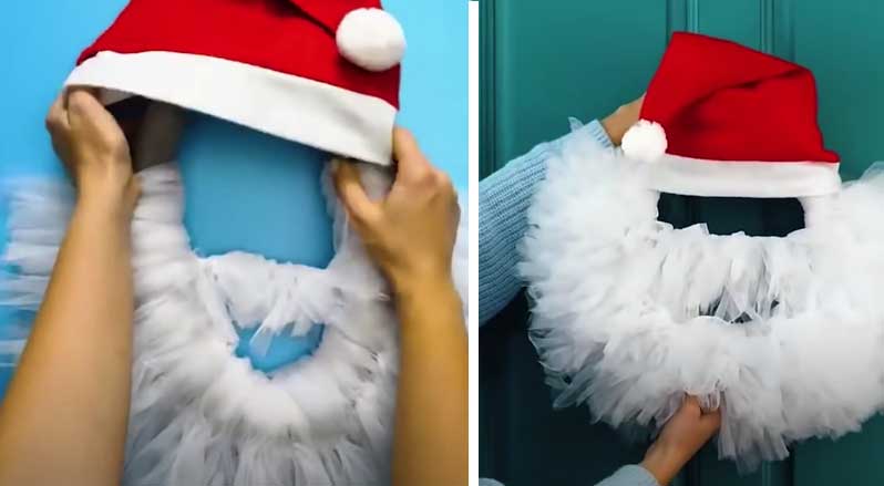 Comment faire le Père Noël à accrocher à la porte