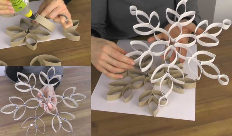 Comment faire une étoile de Noël en rouleaux de papier ?