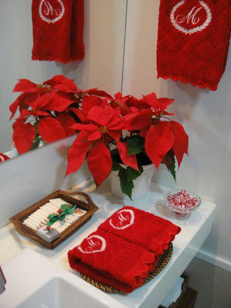 Voici 9 idées pour décorer la salle de bain à Noël 