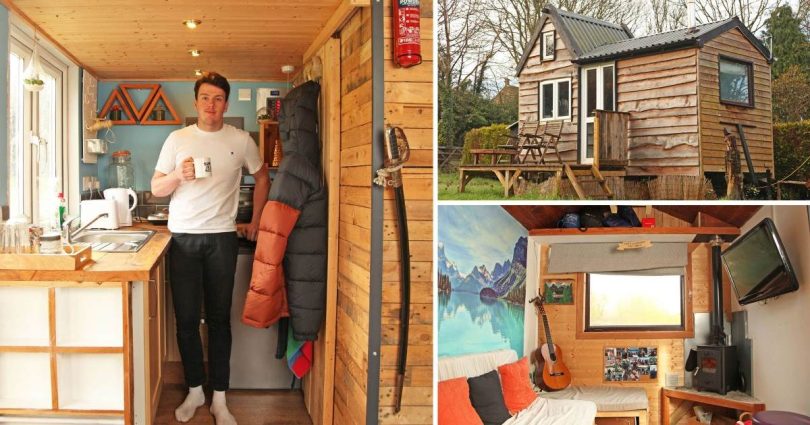Un adolescent construit sa propre petite maison dans le jardin de ses parents pour seulement 6 000 £