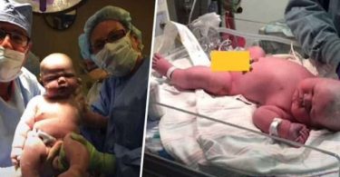 La maman qui a donné naissance à un petit garçon de 6,6 kg partage les photos de son nouveau-né géant