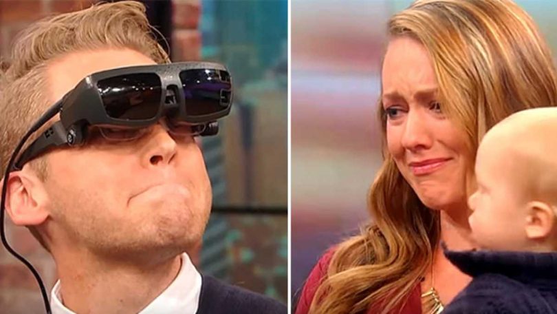 Cet homme aveugle voit sa femme pour la toute première fois.