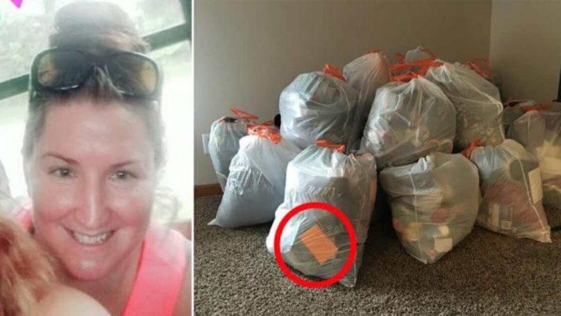 Une mère en colère met les affaires de ses filles paresseuses dans des sacs poubelles et leur demande de les racheter
