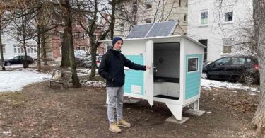L'Allemagne a construit des cabanes pour aider les sans-abri à affronter l'hiver.