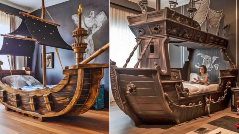 Ces lits de pirates font entrer la haute mer dans la chambre de votre enfant.