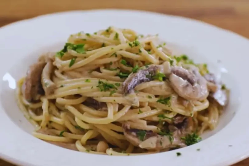 Spaghetti aux champignons - Un plat délicieux