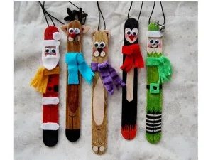 8 bricos de Noël avec des bâtonnets d'esquimaux