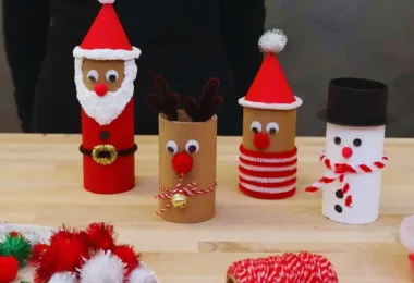 10 Idées DIY pour une Décoration de Noël avec des Rouleaux de Papier Toilette