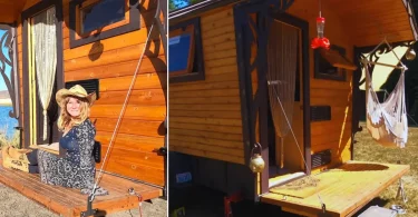 Une femme de 54 ans construit sa propre maison sur remorque pour moins de 15 000 €