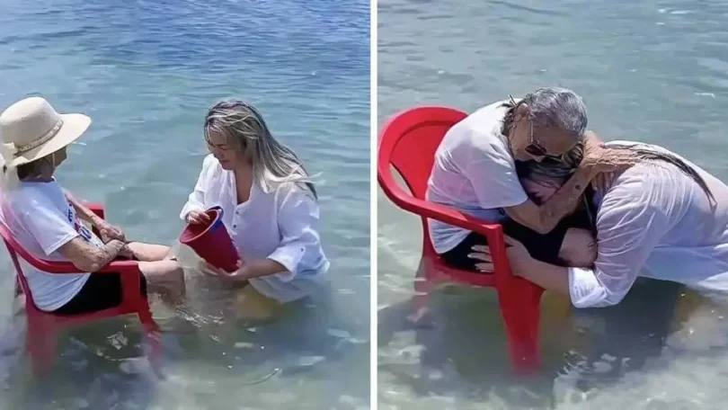 À 94 ans, elle découvre la mer pour la première fois : la vidéo touchante de la grand-mère et de sa petite-fille Tatiana Van Campo
